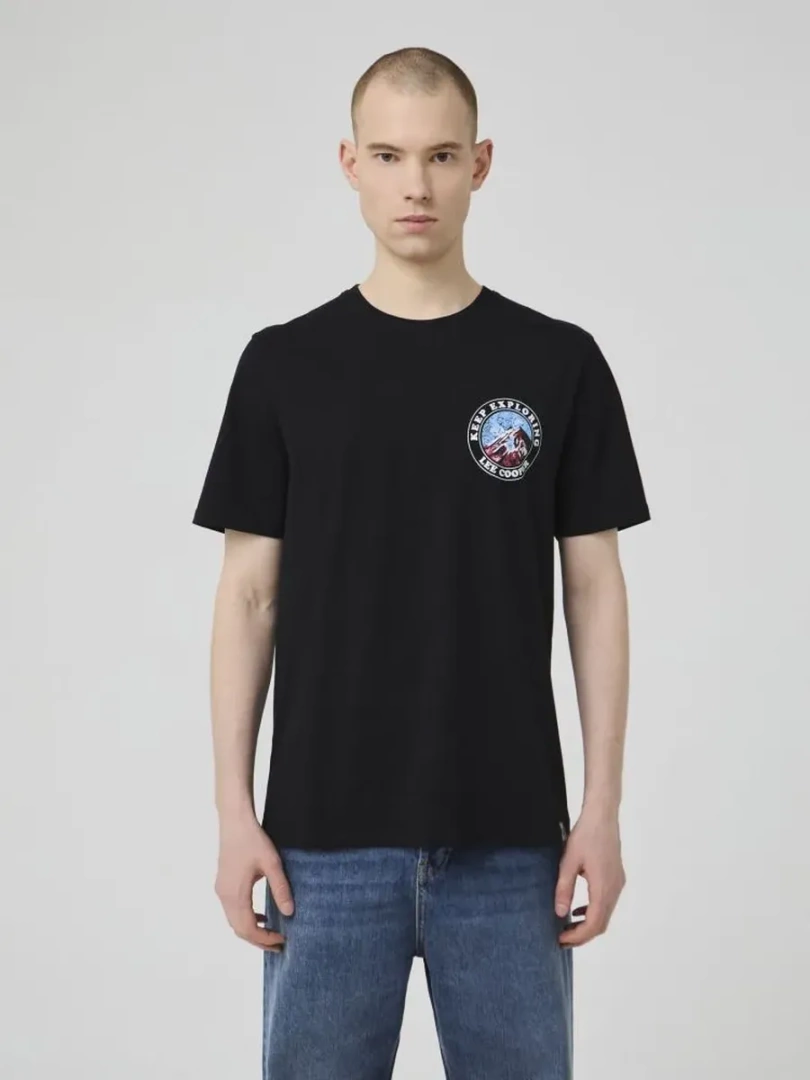 Футболка мужская Lee Cooper JACOBIE черная