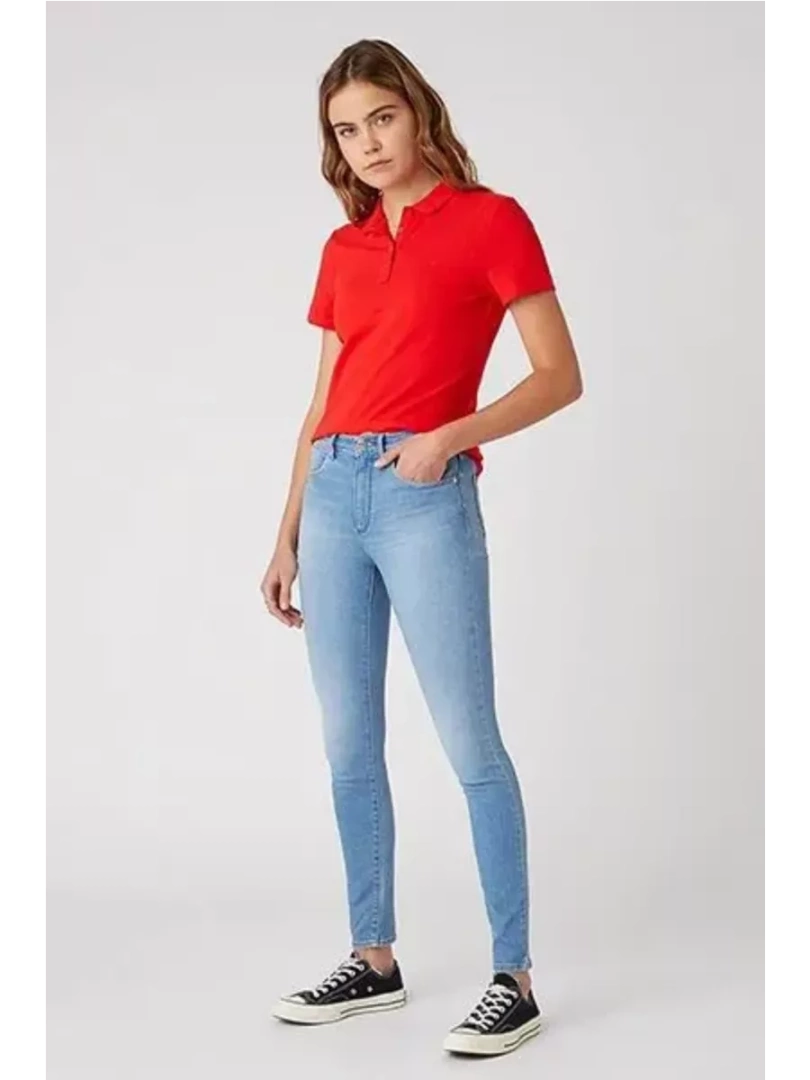 Джинсы женские Wrangler High Rise Skinny Soft Cloud
