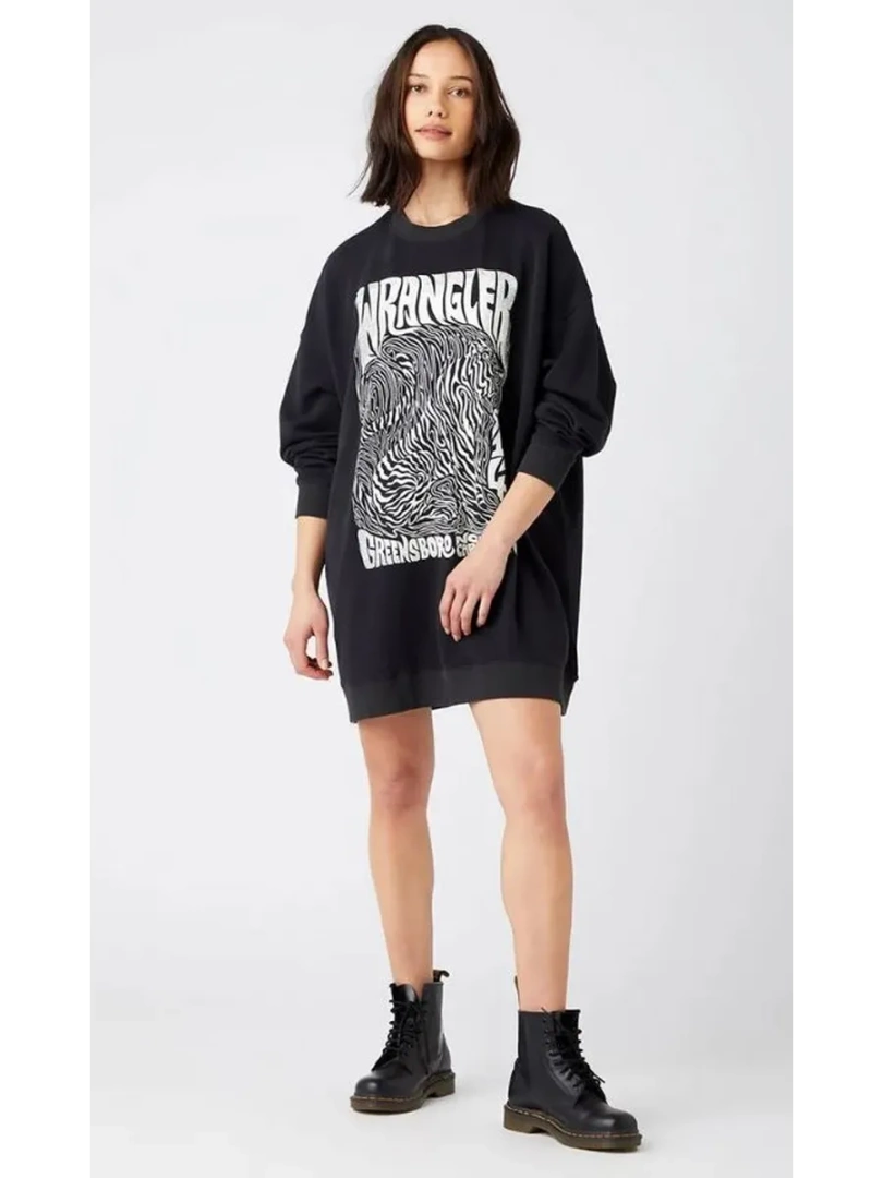 Платье Wrangler Sweat Dress Washed Black