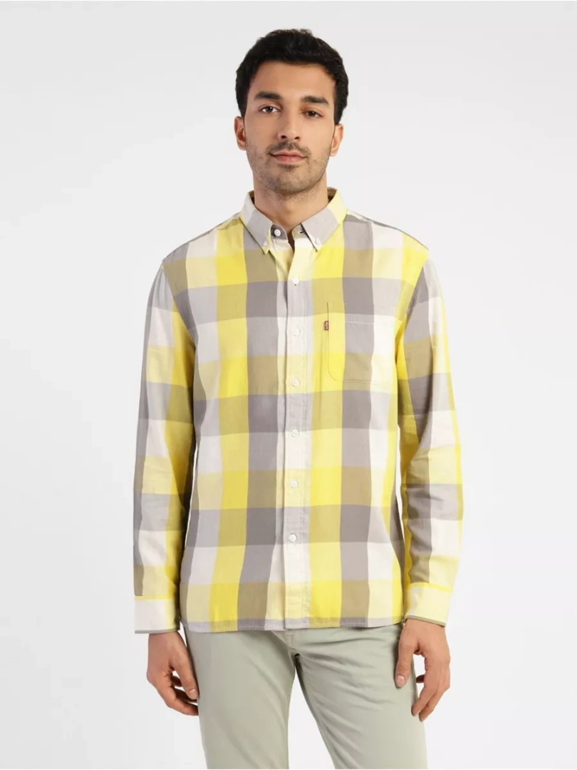 Рубашка Levi's Men Checked Slim Fit Shirt With Patch Pocket