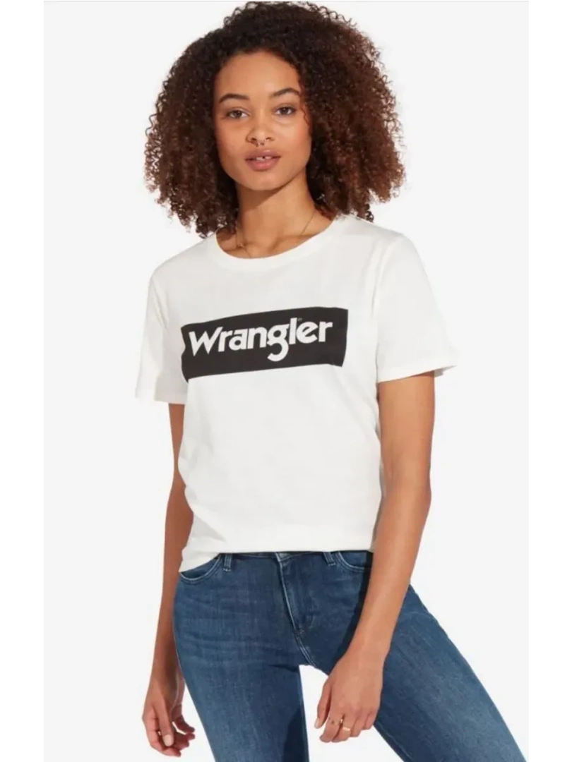 Футболка Wrangler BOX LOGO TEE OFFWHITE