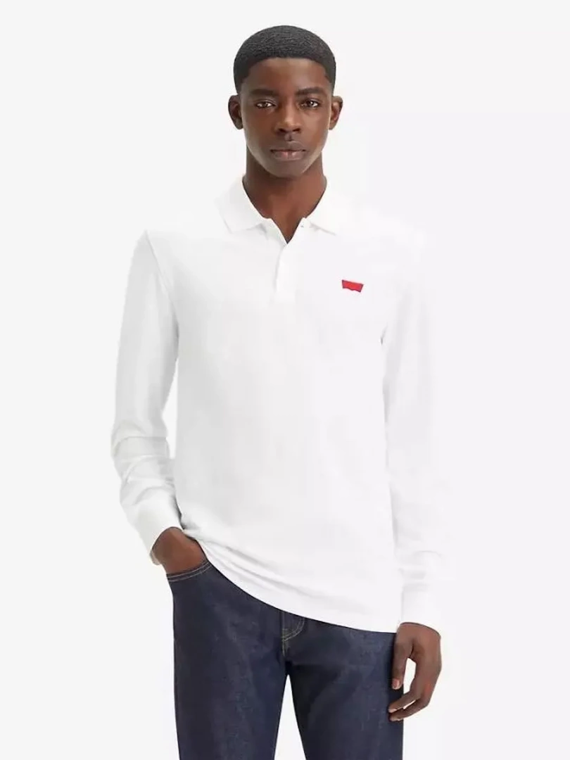 Мужская рубашка поло LS SLIM HOUSEMARK POLO L белый