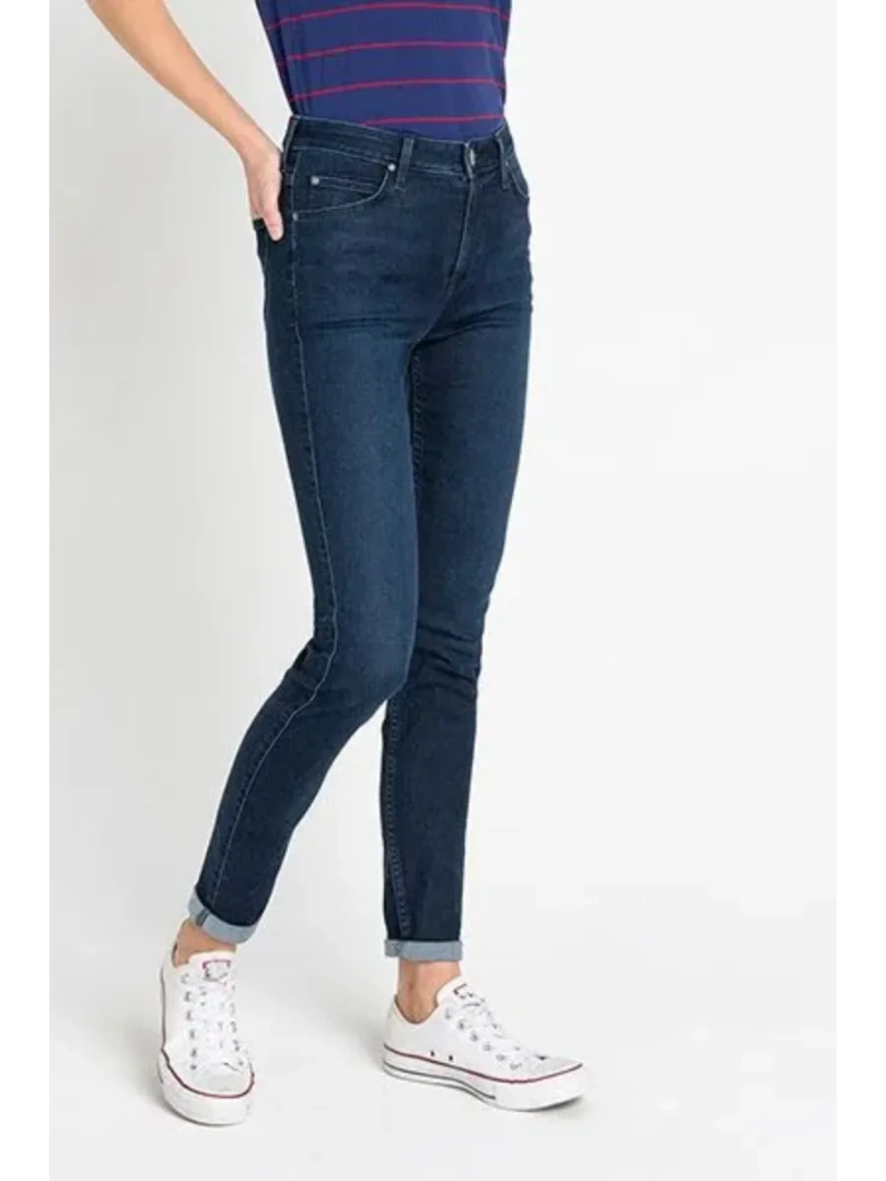 Джинсы Lee Scarlett High Polished Indigo W24/L31 синяя волна