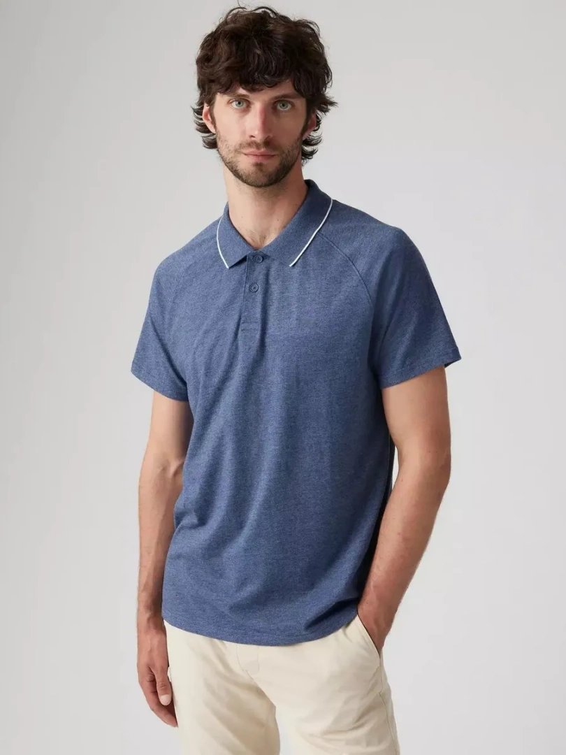 Мужская рубашка поло SHORELINE TECH POLO L синий