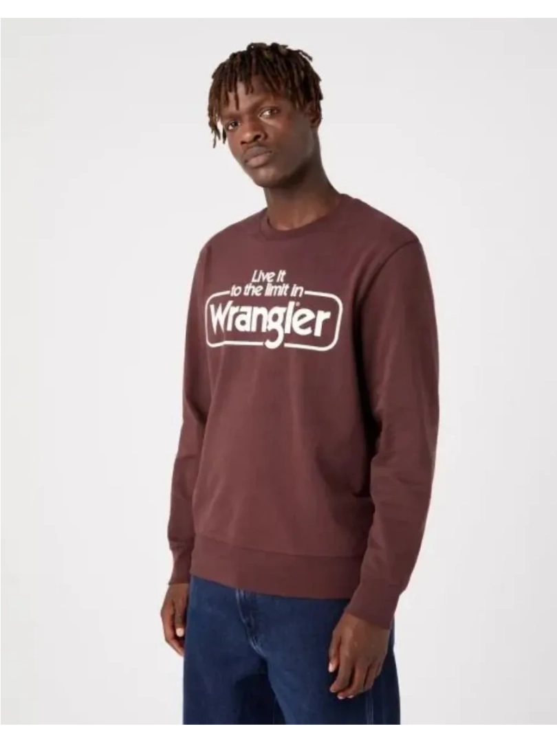 Джемпер мужской Wrangler SEASONAL CREWAUBERGINE